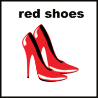 red shoes