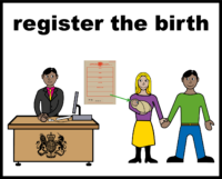 register the birth