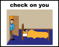 check on you in your bedroom