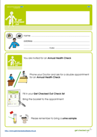 Thumbnail for Letter invite for annual health check - template 2