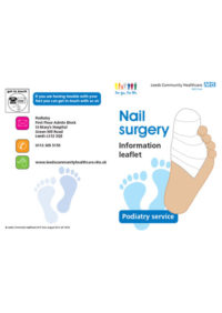 Thumbnail for Nail Surgery Leaflet 