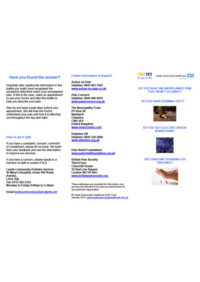 Thumbnail for Neuropathic Pain Leaflet Finalised January 2014