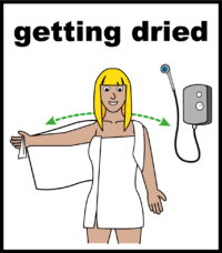 getting dried