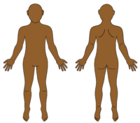 male body map blank darker skintone