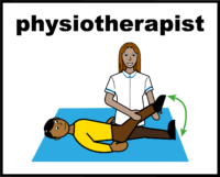 physiotherapist with uniform