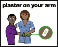 plaster on your arm