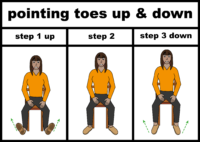 pointing toes up and down exercise