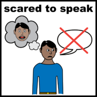 scared to speak