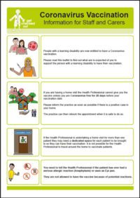 Thumbnail for Coronavirus Vaccination Information for Staff and Carers
