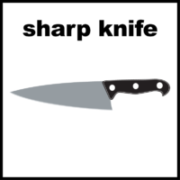sharp knife