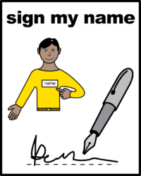 sign my name