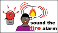 sound the fire alarm