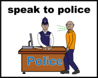 speak to the police