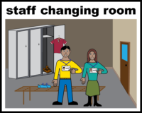 staff changing room