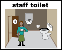 staff toilet female