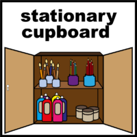 stationary cupboard