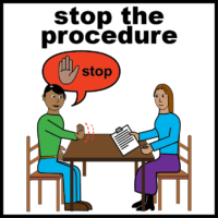 stop the procedure