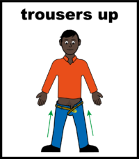 pull trousers up