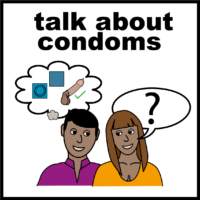 talk to your partner about using a condom