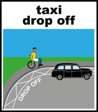taxi drop off for wheelchair