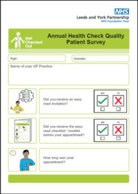 Thumbnail for Annual Health Check Quality Survey