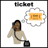 ticket over the phone
