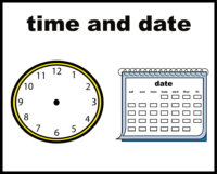 time and date