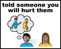 told someone you will hurt them
