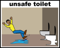 unsafe toilet