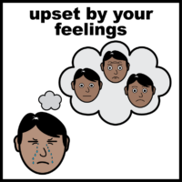 upset by your feelings