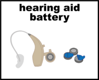 hearing aid battery sticker