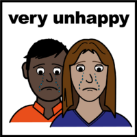very unhappy
