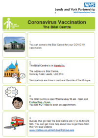 Thumbnail for Coronavirus Vaccination Leaflet The Bilal Centre 