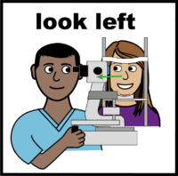 eye test look left