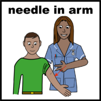 needle in arm