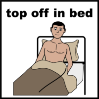 top off in bed