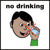 no drinking