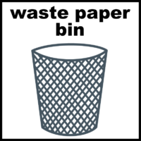 waste paper bin