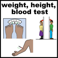 weight height blood test