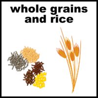 whole grains and rice