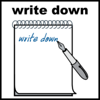 write down