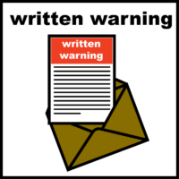 written warning