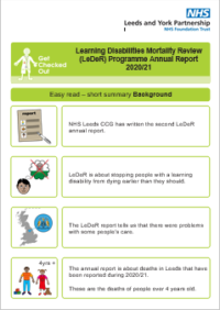 Thumbnail for  Learning Disabilities Mortality Review LeDeR Programme Annual Report 2020 21
