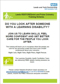 Thumbnail for Carers RESTORE2 flyer 
