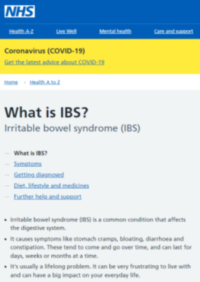 Thumbnail for Irritable bowel syndrome (IBS)