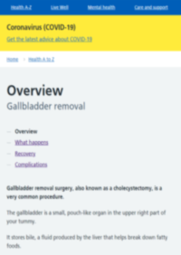 Thumbnail for Gallbladder removal
