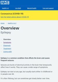 Thumbnail for Seizures in Epilepsy 