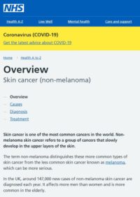 Thumbnail for Skin cancer (non melanoma)