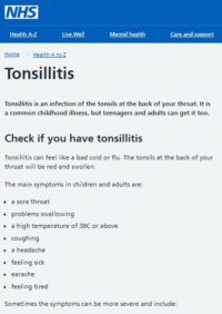 Thumbnail for Tonsillitis