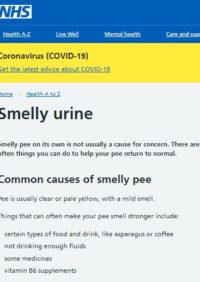 Thumbnail for Smelly urine